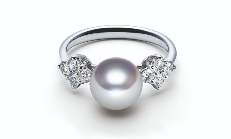 Tahitian Pearl Wedding Rings