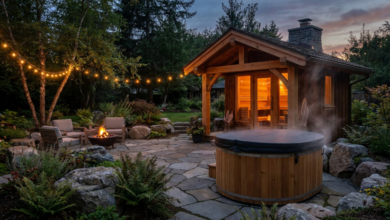 Fitting a 4 Person Sauna Into a Small Backyard