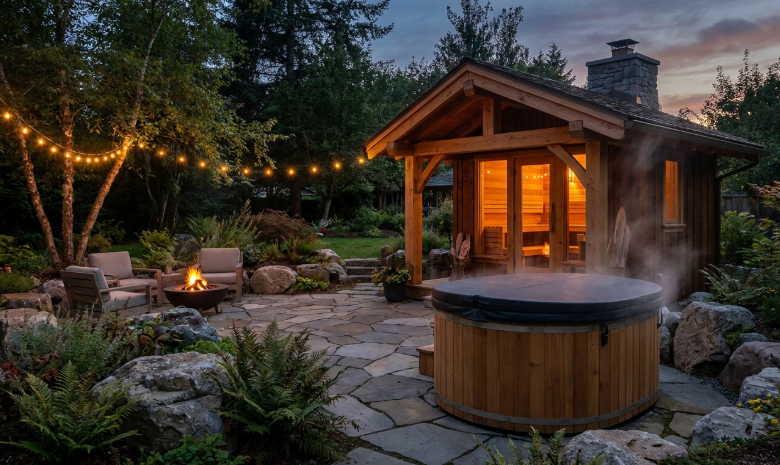 Fitting a 4 Person Sauna Into a Small Backyard